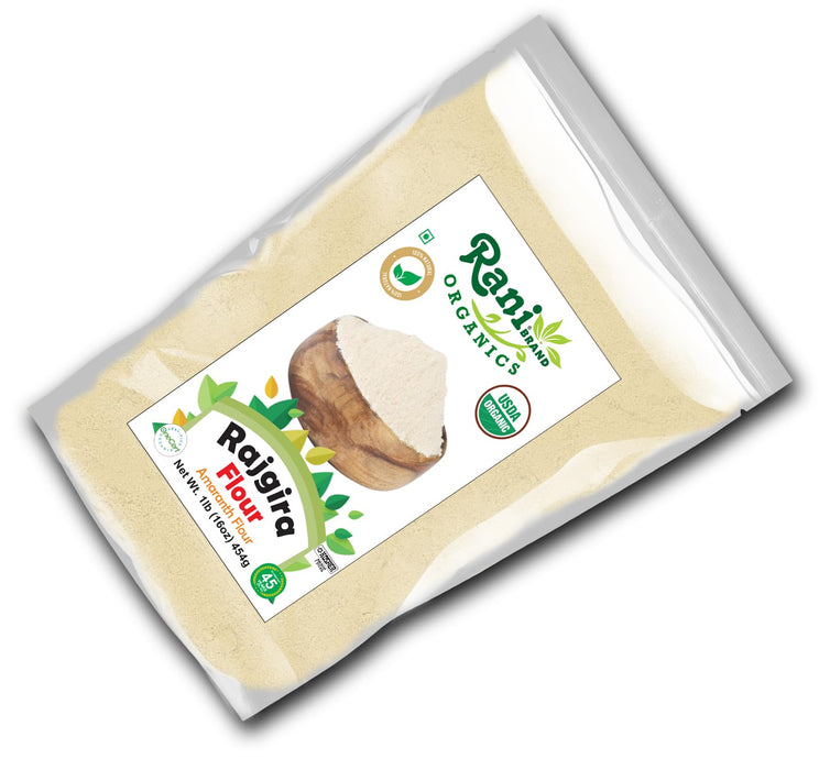 Rani Organic Rajgara Flour (Amaranth Flour) 16oz (1lb) 454g ~ All Natural | Vegan | Gluten Friendly | NON-GMO | Kosher | Indian Origin | USDA Organic Certified