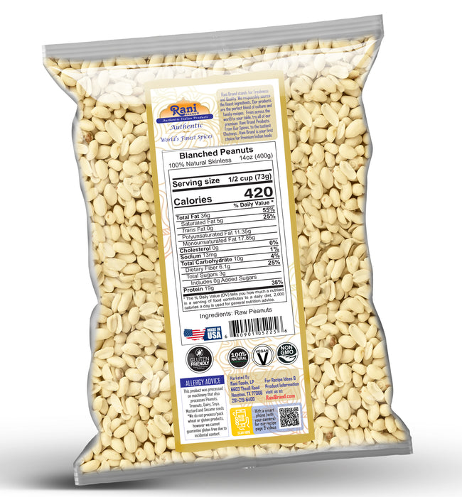 Rani Blanched Peanuts {4 Sizes Available}