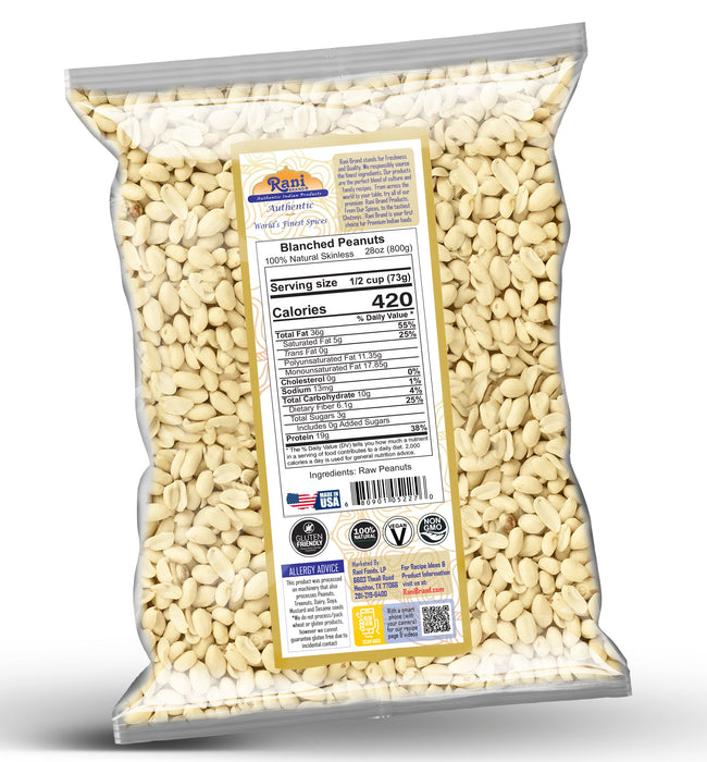 Rani Blanched Peanuts {4 Sizes Available}