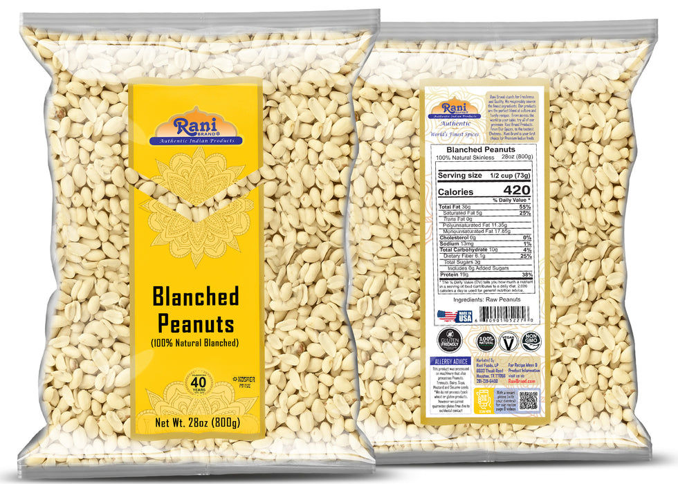 Rani Blanched Peanuts {4 Sizes Available}