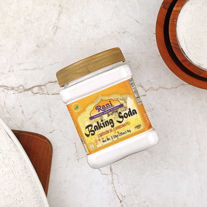 Rani Baking Soda (SODIUM BI-CARBONATE) 35oz (2.2lbs) 1kg PET Jar ~ Used for cooking, NON-GMO | Kosher | Indian Origin | Gluten Friendly