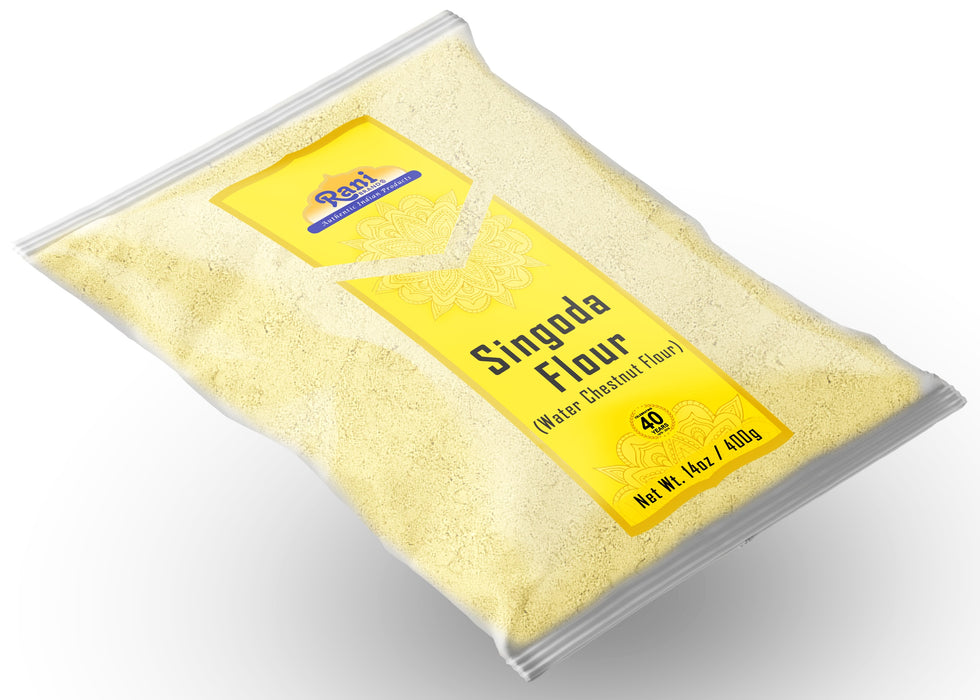 Rani Singoda Flour (Chetsnut Flour) 14oz (400g) ~ All Natural | Vegan | Gluten Friendly | NON-GMO | Kosher | Indian Origin