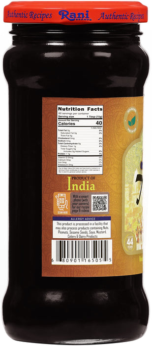 Rani Tamarind Paste Puree (Imli) 16oz (1lb) 454g Glass Jar, No added sugar, Pack of 5+1 FREE ~ All Natural | Vegan | Gluten Free | No Colors | NON-GMO | Kosher | Indian Origin