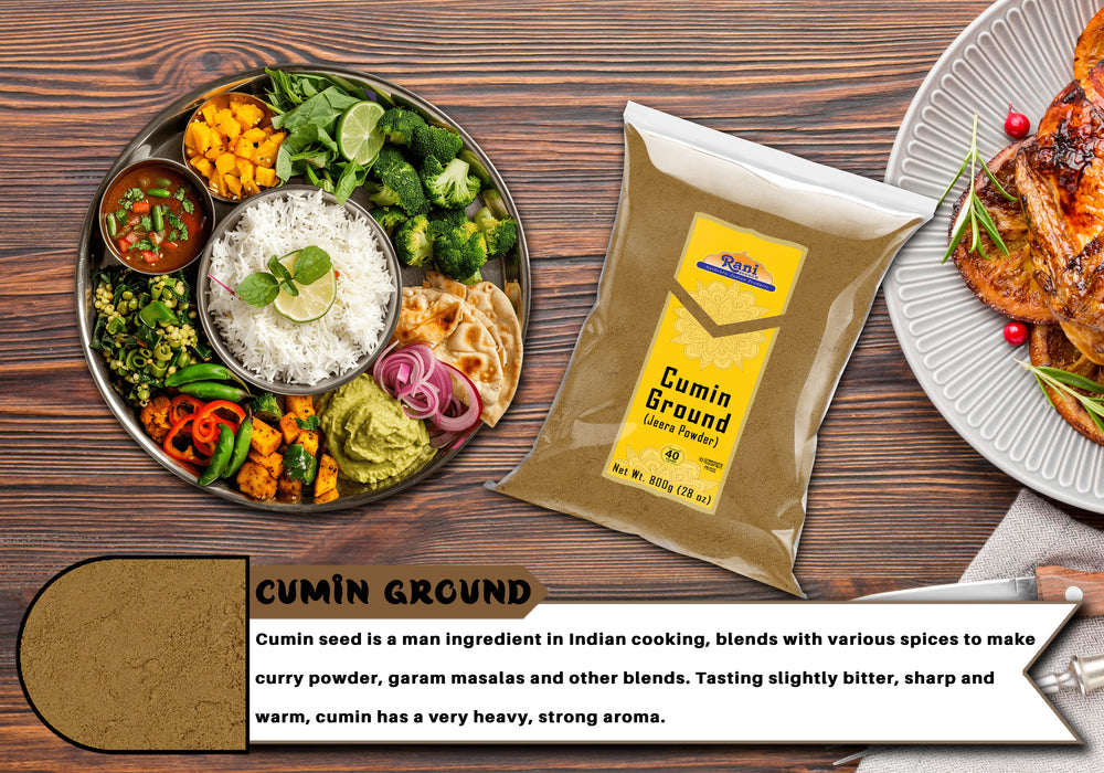 Rani Cumin (Jeera) Powder Spice 28oz (1.75lbs) 800g ~ All Natural | Vegan | Gluten Friendly | NON-GMO | Kosher | Indian Origin