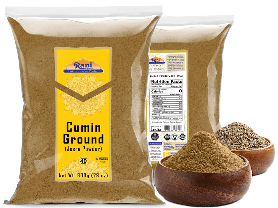 Rani Cumin (Jeera) Powder Spice 28oz (1.75lbs) 800g ~ All Natural | Vegan | Gluten Friendly | NON-GMO | Kosher | Indian Origin