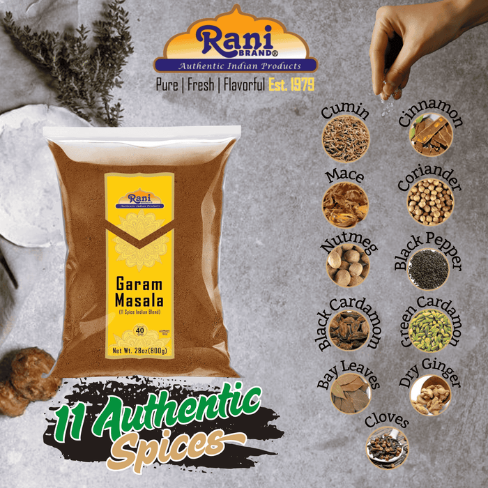 Rani Garam Masala Indian 11-Spice Blend 28oz (800g) ~ All Natural, Salt-Free | Vegan | No Colors | Gluten Friendly | NON-GMO | Kosher | Indian Origin