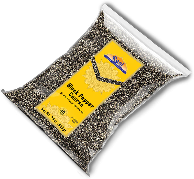 Rani Black Pepper Coarse Ground 28 Mesh (Table Grind), 28oz (1.75lbs) 800g ~ All Natural | Vegan | Gluten Friendly | NON-GMO