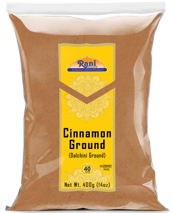 Rani Cinnamon Powder (Ground) Spice 14oz (400g) ~ All Natural | Salt-Free | Vegan | No Colors | Gluten Friendly | NON-GMO | Kosher