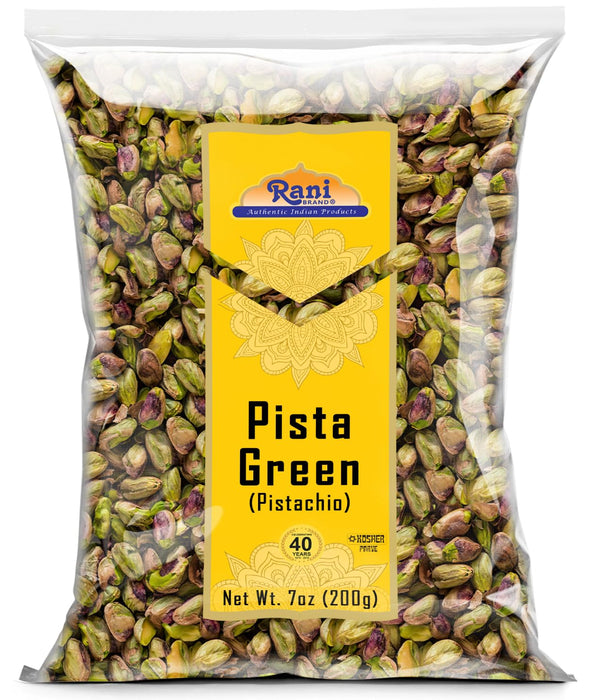 Rani Pista (Pistachio) Green 7oz (200g) ~ All Natural | Gluten Friendly | Vegan | NON-GMO | Kosher | No Salt or fillers | Indian Origin