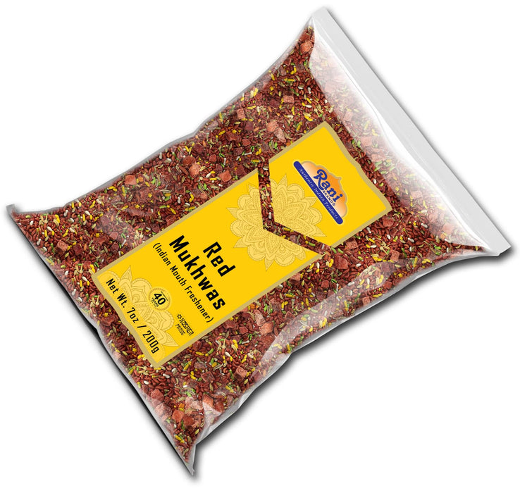 Rani Red Mukhwas (Special Digestive Treat) 7oz (200g) ~ Vegan | Indian Candy Mouth Freshener | Kosher