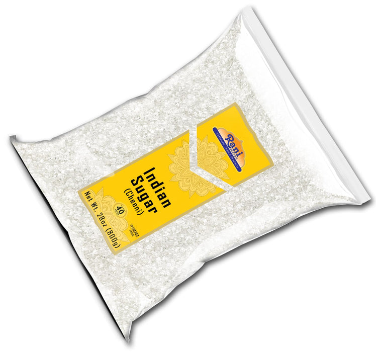 Rani Indian Sugar (Cheeni) 28oz (800g) ~ All Natural | Gluten Friendly | No Colors | Kosher | Vegan | Indian Origin