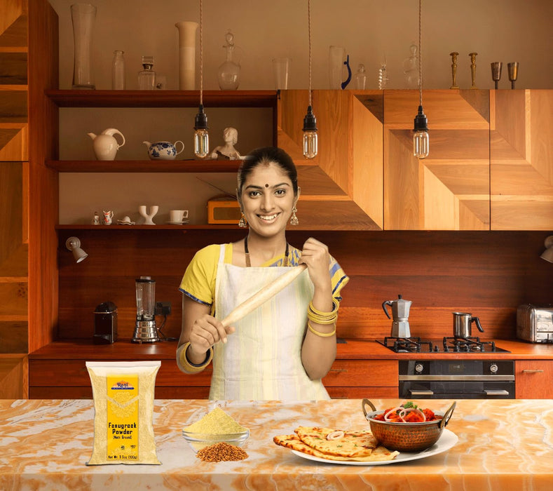 Rani Fenugreek (Methi) Seeds Ground Powder 3.5oz (100g) Trigonella foenum graecum ~ All Natural | Vegan | Gluten Friendly | Non-GMO | Kosher | Indian Origin, used in cooking & Ayurvedic spice