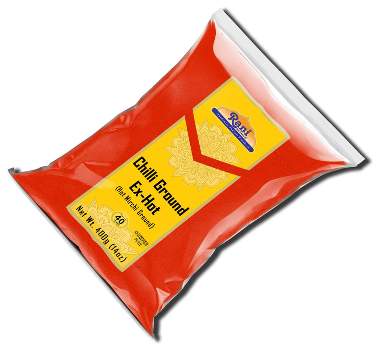 Rani Extra Hot Chilli Powder Indian Spice 14oz (400g) ~ All Natural | Salt-Free | Vegan | No Colors | Gluten Friendly | NON-GMO | Kosher