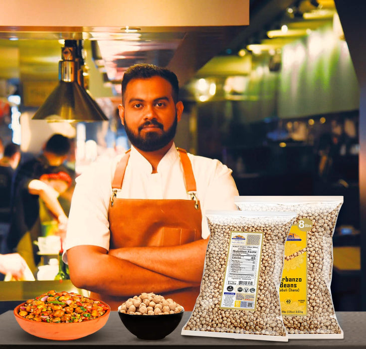 Rani Garbanzo Beans (Kabuli Chana) 8lbs ~ Pack of 5 ~ (40lbs Total!) All Natural | Vegan | Gluten Friendly | NON-GMO | Kosher | Indian Origin