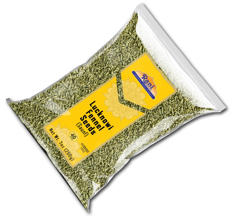 Rani Fennel Lucknowi Seeds (Fine Small Fennel) Whole Spice 7oz (200g) All Natural ~ Gluten Friendly | NON-GMO | Kosher | Vegan | Indian Origin