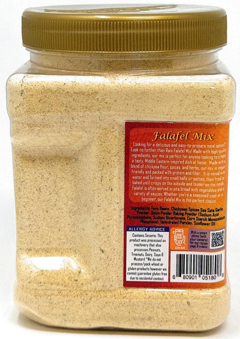 Rani Falafel Mix (Chickpeas & Spices Blend for Falafel) 20oz (1.25lbs) 567g PET Jar ~ Gluten Friendly | NON-GMO | Kosher | Product of USA