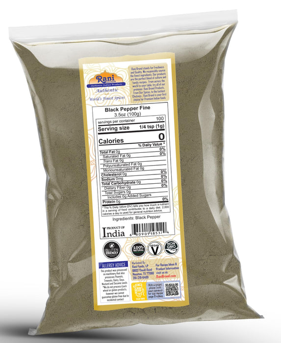Rani Black Pepper Fine Grind {7 Sizes Available}
