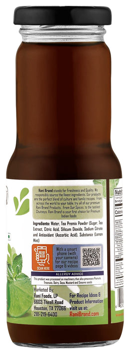 Rani Lemon Mint Tea 6.7 fl oz (200 ml) Glass Bottle, Pack of 6 ~ Indian Fruit Beverage | Vegan | Gluten Free | NON-GMO | Indian Origin