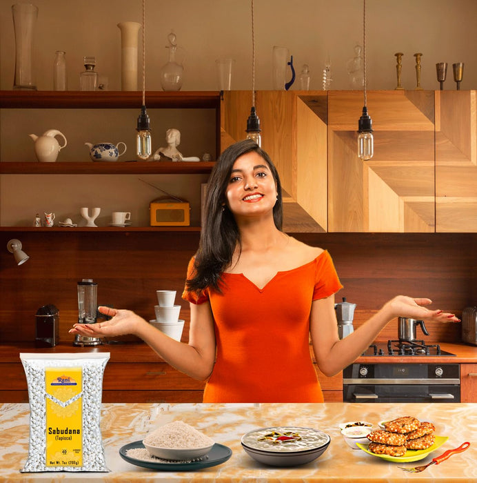 Rani Sabudana (Tapioca / Sago) Pearls 7oz (200g) ~ All Natural | Vegan | No Colors | NON-GMO | Kosher | Indian Origin