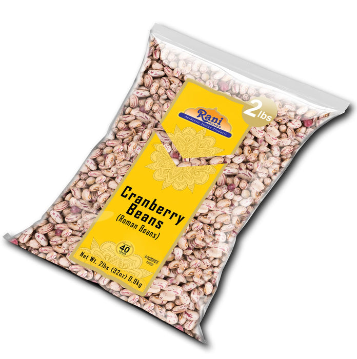 Rani Cranberry Beans (Thull Rajma) 32oz (2lbs) 908g ~ All Natural | Vegan | Gluten Friendly | NON-GMO | Kosher | Product of USA