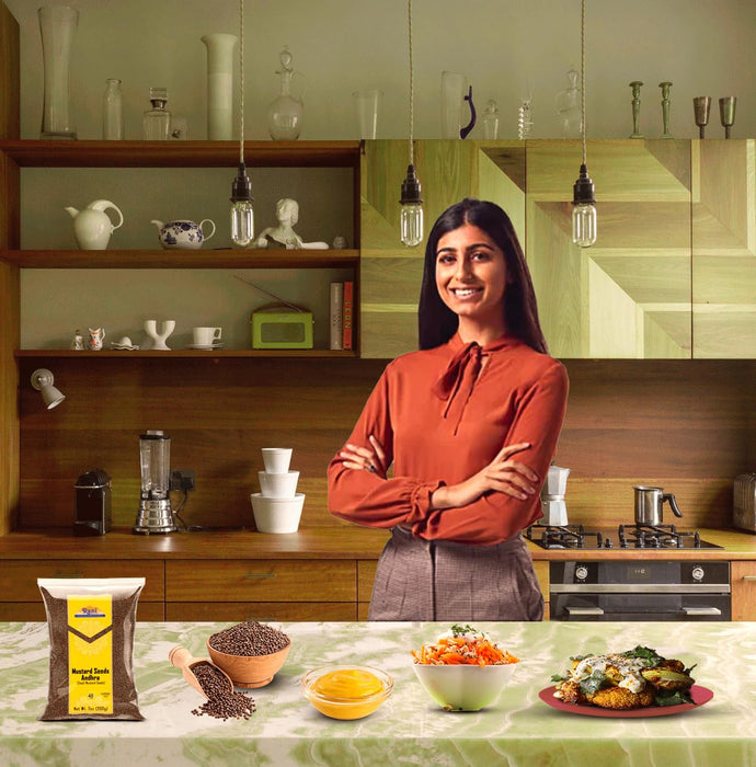 Rani Andra Mustard Seeds (Rai) Whole Spice (Rai Sarson) 7oz (200g) ~ All Natural | Gluten Friendly | NON-GMO | Kosher | Vegan | Indian Origin