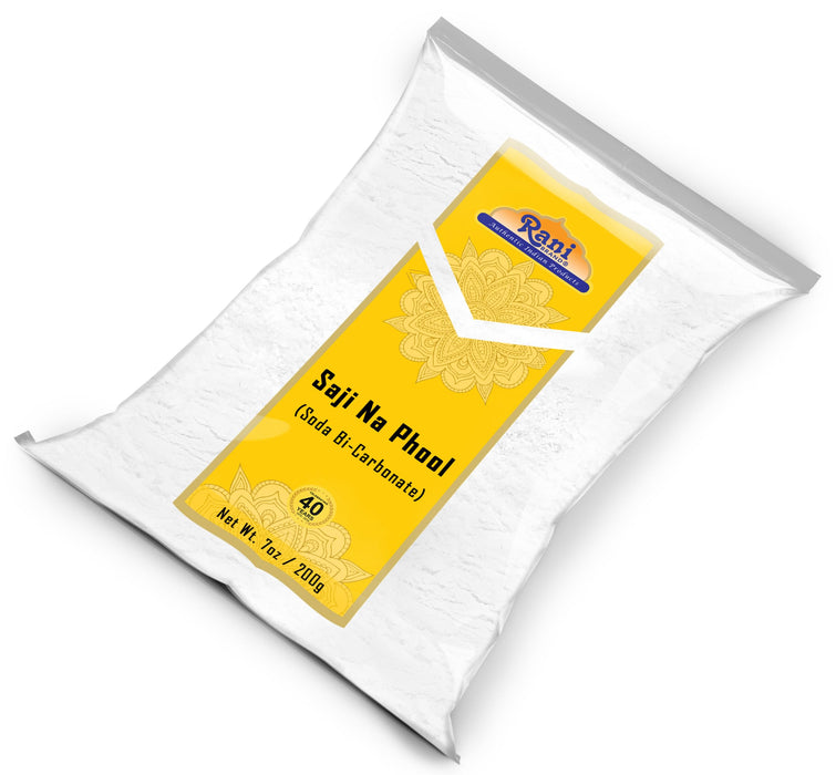 Rani Saji Na Phool (Soda Bi-Carbonate) 7oz (200g) ~ Used for cooking, NON-GMO | Indian Origin | Kosher | Gluten Friendly