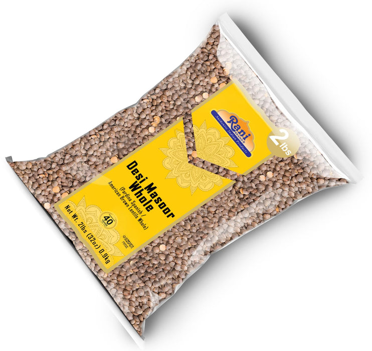 Rani Desi Masoor (Masur) Whole 32oz (2lbs) 907g (aka. Pardina Spanish) ~ All Natural | Vegan | Kosher | Gluten Friendly | Product of USA