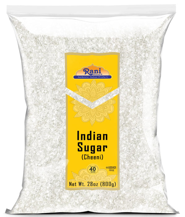 Rani Indian Sugar (Cheeni) 28oz (800g) ~ All Natural | Gluten Friendly | No Colors | Kosher | Vegan | Indian Origin