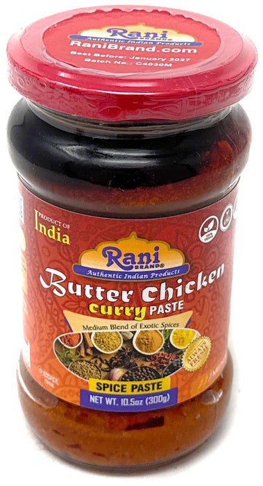 Rani Butter Chicken Curry Paste 10.5oz (300g) Glass Jar ~ Easy to Use | Vegan | No Colors | All Natural | NON-GMO | Kosher | Gluten Free | Indian Origin