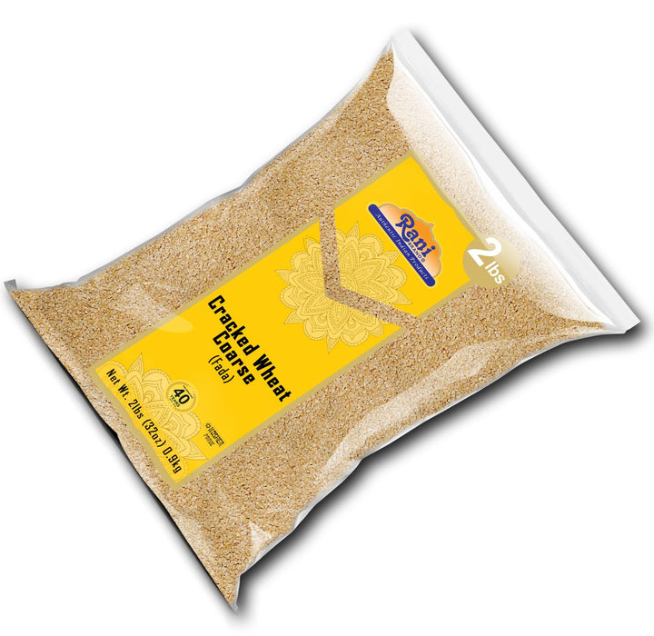 Rani Cracked Wheat Coarse (Fada / Commonly called Bulgur #3) 32oz (2lbs) 907g ~ All Natural | Vegan | No Colors | NON-GMO | Kosher | Indian Origin (Dalia)
