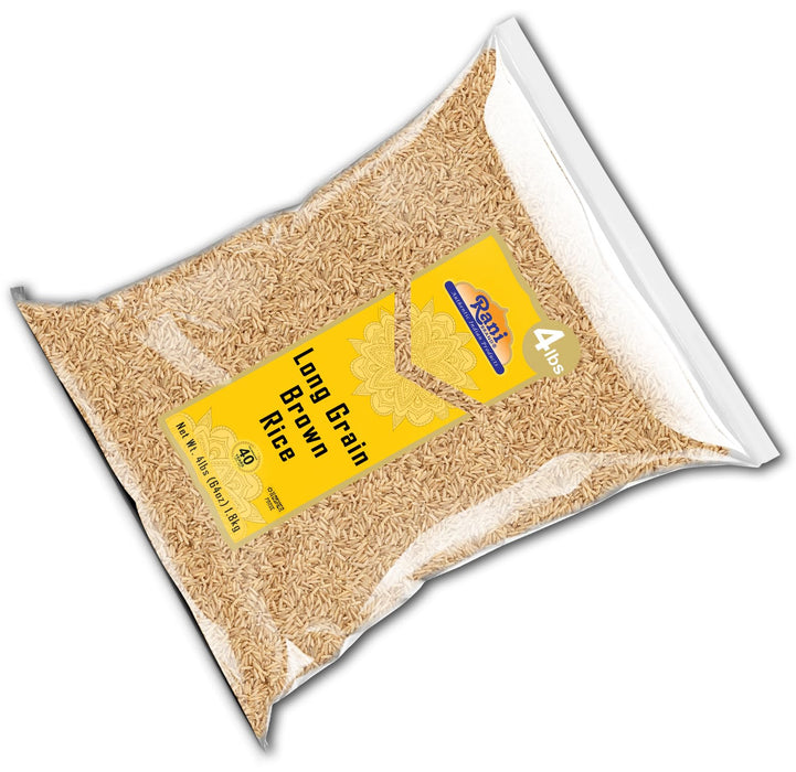Rani Long Grain Brown Rice 64oz (4lbs) 1.81kg Bulk ~ All Natural | Gluten Friendly | Vegan | Non-GMO | Kosher | Product of USA