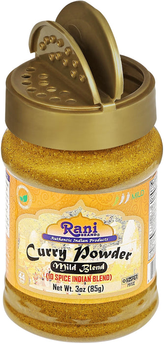 Rani Curry Powder Mild Natural 10-Spice Blend 85g (3oz) ~ Salt Free | Vegan | No Colors | Gluten Friendly | NON-GMO | Kosher | NO Chili or Peppers