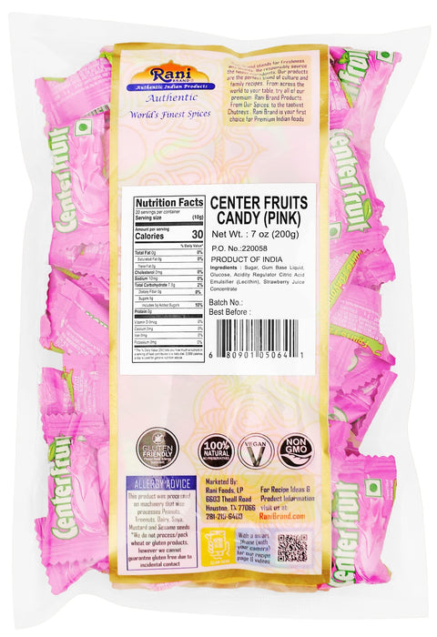 Rani Center Fruits Candy 7oz (200g) Individually Wrapped ~ Indian Tasty Treats | Vegan | Gluten Friendly | NON-GMO | Indian Origin