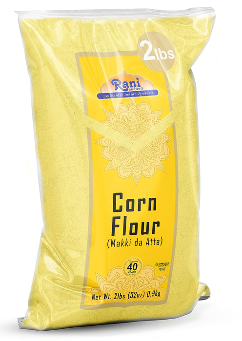 Rani Corn Flour (Makki ka Atta) 32oz (2lbs) 908g Bulk ~ All Natural | Vegan | Gluten Friendly | NON-GMO | Kosher | Indian Origin