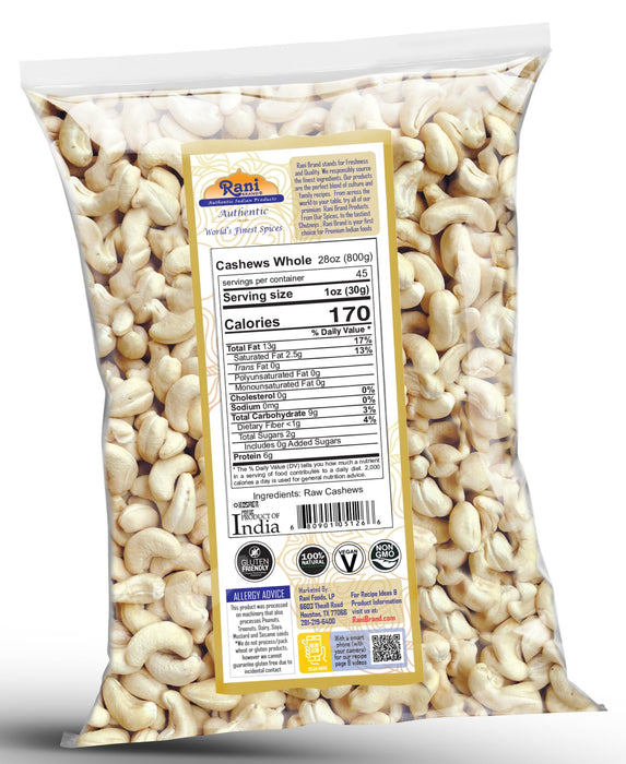 Rani Cashews Whole {5 Sizes Available}