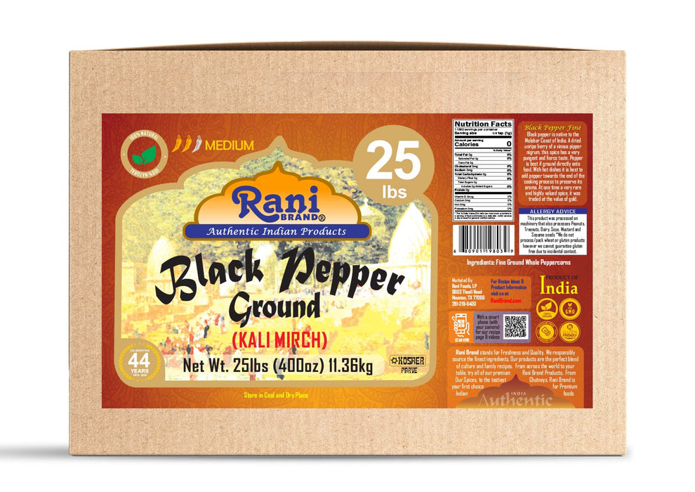 Rani Black Pepper Fine Grind {7 Sizes Available}