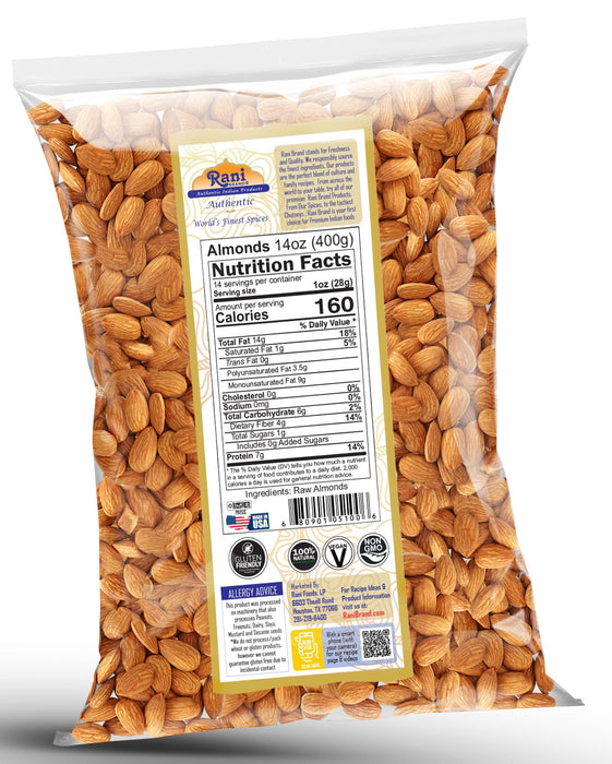 Rani Almonds Whole Raw {4 Sizes Available}