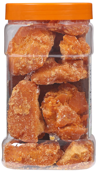 Rani Masala Gur (Jaggery) Indian Unrefined Raw Cane Sugar 35oz (2.2lbs) 1kg PET Jar ~ Gluten Friendly | Vegan | NON-GMO | Kosher | Indian Product