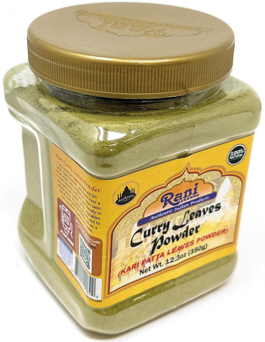 Rani Curry Leaves Powder (Kari Neem Patha) Indian Spice 12.3oz (350g) PET Jar ~ All Natural | Vegan | Gluten Friendly | NON-GMO | Indian Origin