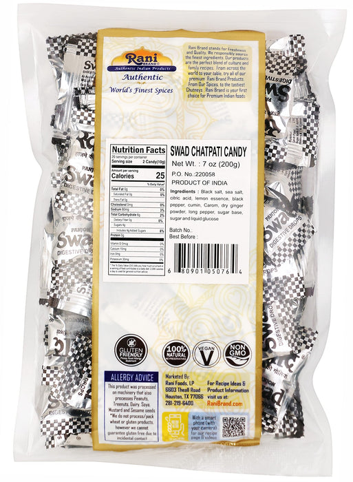 Rani Swad Chapati 7oz (200g) Individually Wrapped ~ Indian Tasty Treats | Vegan | Gluten Friendly | NON-GMO | Indian Origin