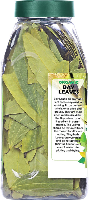 Rani Organic Bay Leaves (Tej Patta) Whole Spice Hand Selected Extra Large 2.5oz (70g) PET Jar ~ All Natural | Gluten Friendly | NON-GMO | Vegan | Indian Origin | USDA Certified Organic
