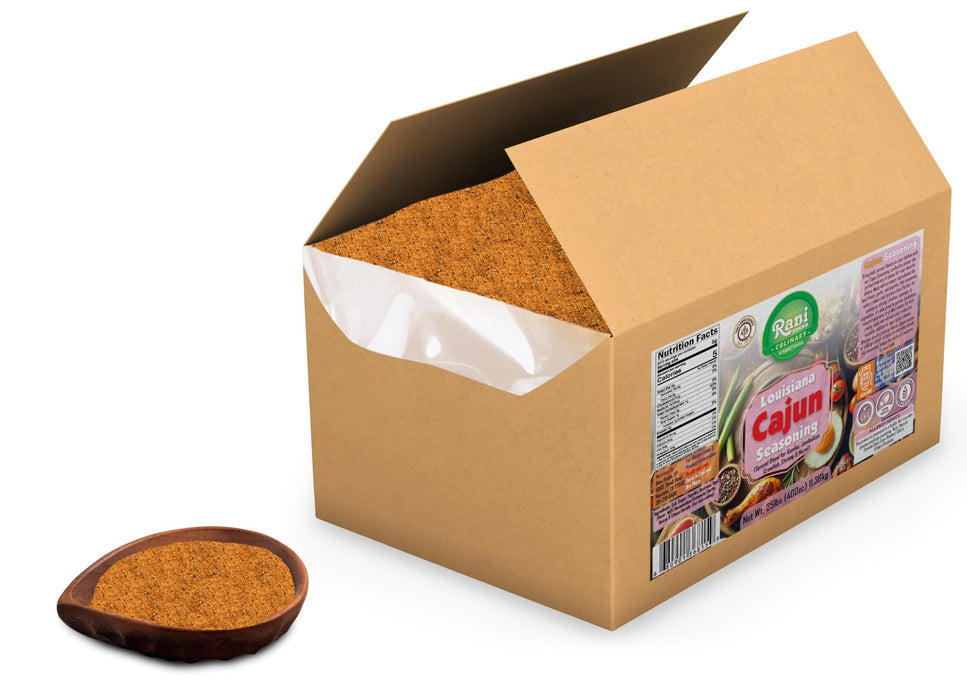 Rani Louisiana Cajun Seasoning (Special Blend for Gumbo, Jambalaya Crawfish, Shrimp) 400oz (25lbs) 11.36kg Bulk Box ~ All Natural | Gluten Friendly | NON-GMO | Kosher | Vegan | Product of USA