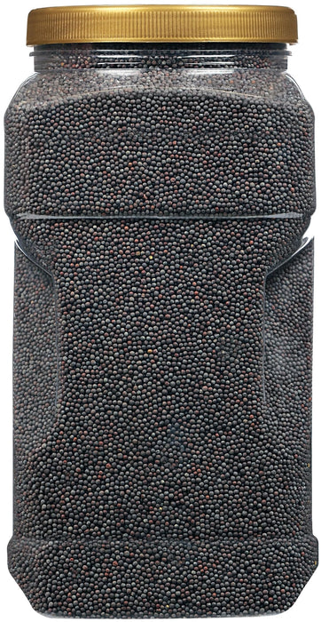 Rani Black Mustard Seeds Whole Spice (Kali Rai) 112oz (7lbs) 3.18kg Bulk PET Jar ~ All Natural | Gluten Friendly | NON-GMO | Vegan | Kosher | Indian Origin