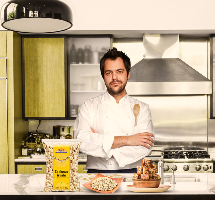 Rani Raw Cashews Whole (uncooked, unsalted) 14oz (400g) ~ All Natural, No Preservatives | Vegan | NON-GMO | Kosher | Gluten Friendly