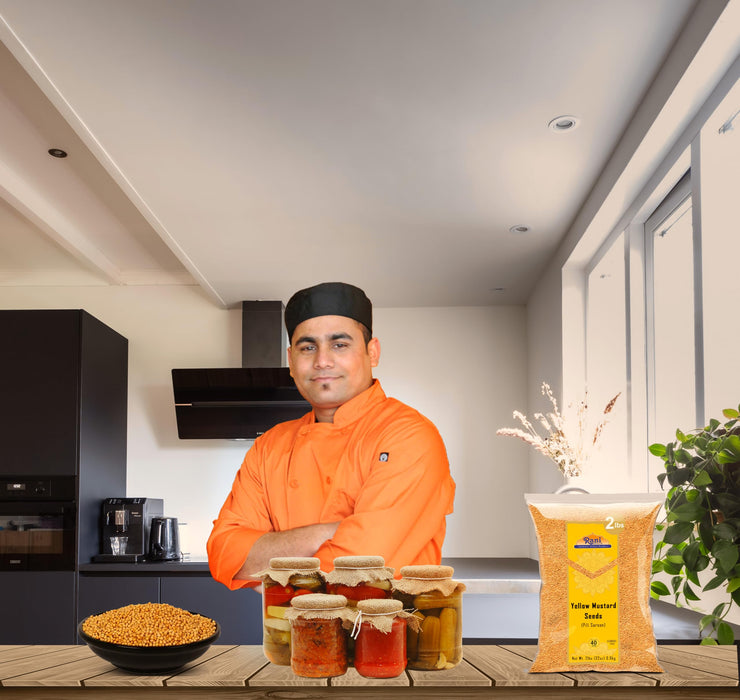 Rani Yellow Mustard Seeds Whole Spice 32oz (2lbs) 908g ~ Ideal for Pickling, Dressing and Making Ground Mustard for Cooking, All Natural | Vegan | Gluten Friendly | NON-GMO | Kosher | Indian Origin