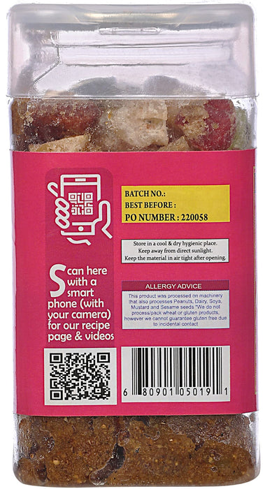 Rani Chatpata Fruit Bhel 5.25oz (150g) Vacuum Sealed, Easy Open Top, Resealable Container ~ Indian Tasty Treats | Vegan | Gluten Friendly | NON-GMO | Indian Origin