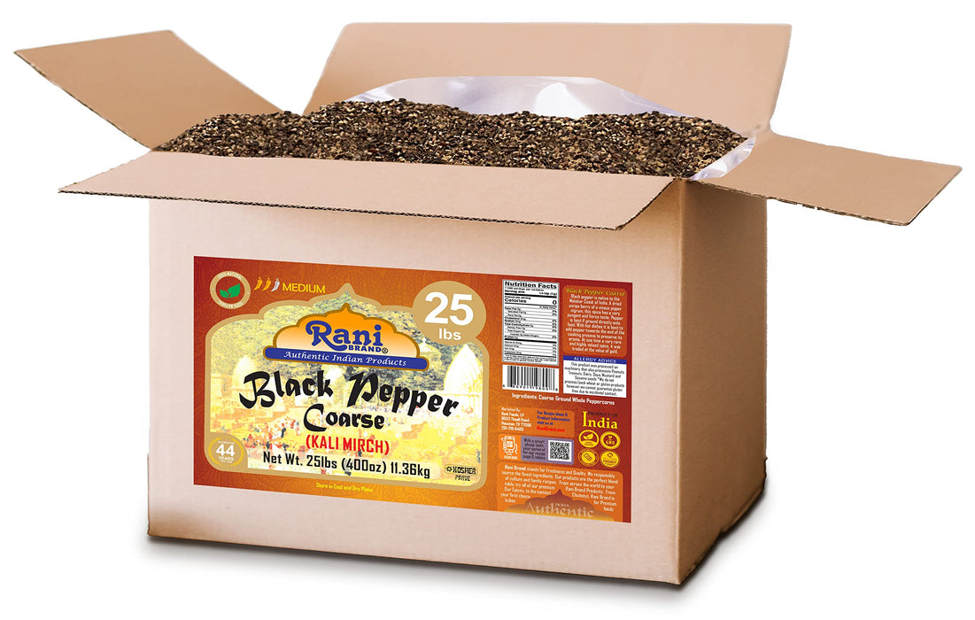 Rani Black Pepper Coarse Grind {7 Sizes Available}