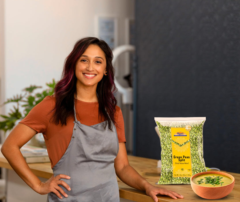 Rani Green Peas Split, Dried (Vatana, Matar) 64oz (4lbs) 1.81kg ~ All Natural | Kosher | Vegan | Gluten Friendly | Product of US