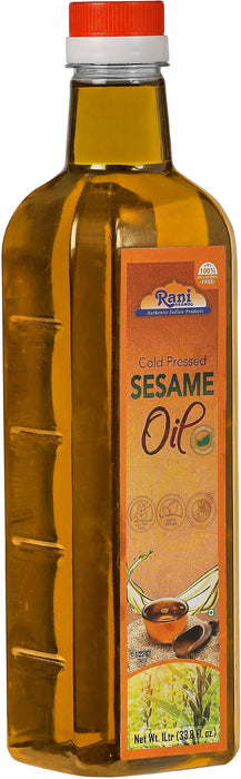 Rani Sesame Oil 33.8 Ounce (1 Liter) Cold Pressed | 100% Natural | NON-GMO | Kosher | Vegan | Gluten Free