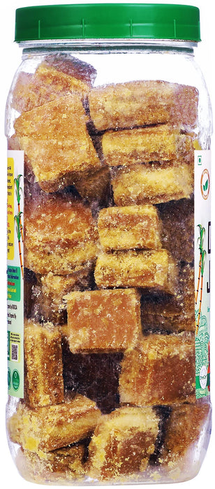 Rani Organic Jaggery (Unrefined Evaporated Organic Sugar Cane Juice) 35oz (2.2lbs) 1kg PET Jar ~ Gluten Friendly | Vegan | NON-GMO | No Salt or fillers | Indian Product | USDA Certified Organic